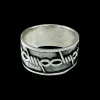 Ring Barbed Wire Silver