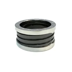 Ring Black Stripes Stål