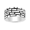 Ring Blocks Oxiderat Silver