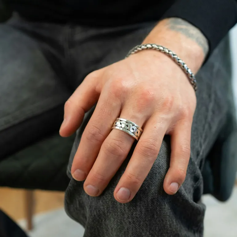 Ring Cool Oxiderat Silver