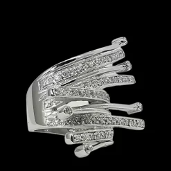 Ring Cool Sparkling Silver