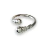 Ring Double Balls Rhodinerat Silver