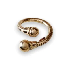 Ring Double Balls Roséförgyllt Silver