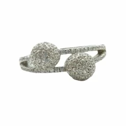 Ring Double Balls Silver