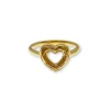 Ring Heart Förgyllt Silver