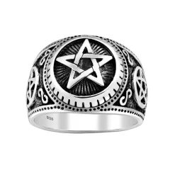 Ring Infinity Star Oxiderat Silver