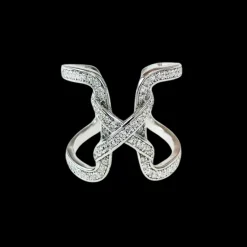 Ring Korall Silver