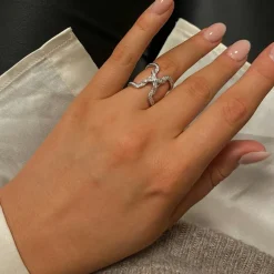 Ring Korall Silver