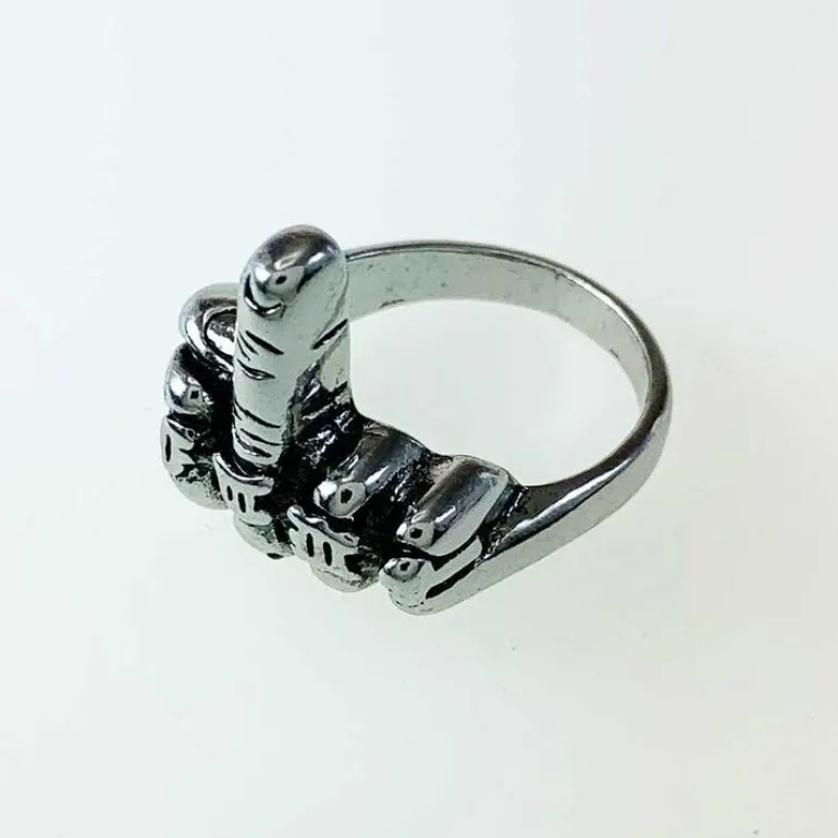 Ring "Middle Finger" Stål