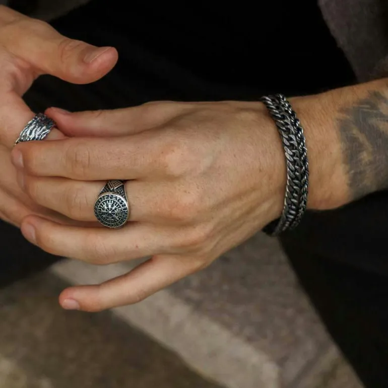 Ring Runes Oxiderat Silver