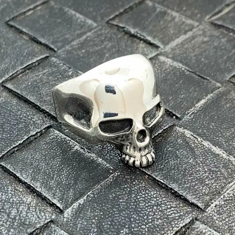 Ring Skull Oxiderat Silver