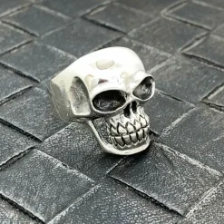 Ring Skull Oxiderat Silver
