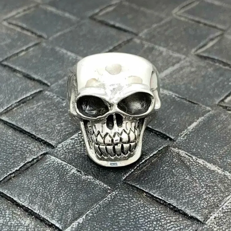 Ring Skull Oxiderat Silver