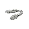 Ring Snake Rhodinerat Silver