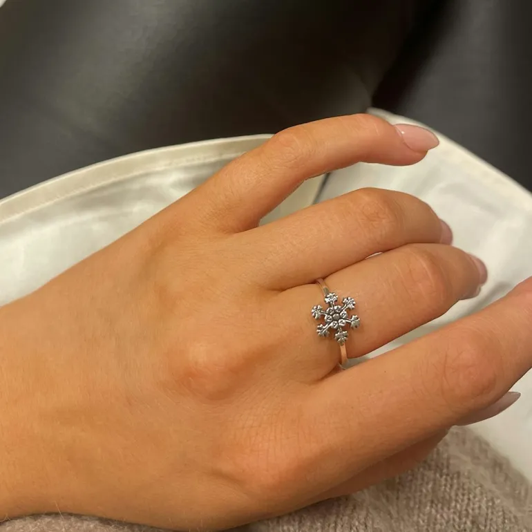 Ring Snowflake Silver