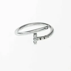 Ring Spike Sparkling Silver