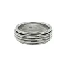 Ring Spinning Lines Silver