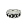 Ring Spinning Pansar Oxiderat Silver