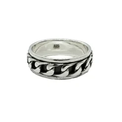 Ring Spinning Pansar Oxiderat Silver