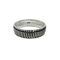 Ring Spinning Stripes Oxiderat Silver