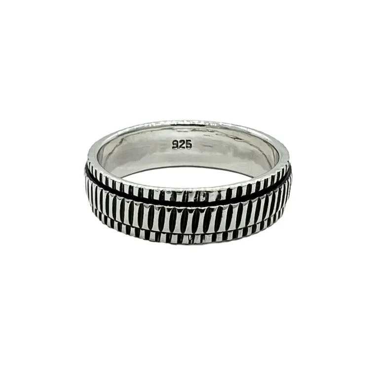 Ring Spinning Stripes Oxiderat Silver
