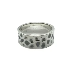 Ring Spots Oxiderat Silver