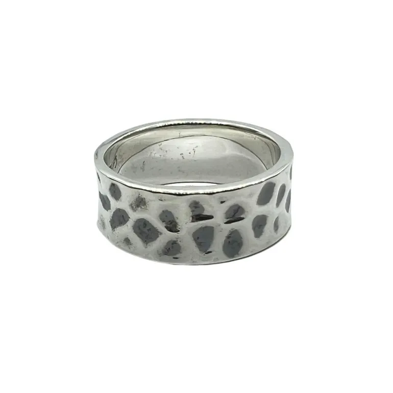 Ring Spots Oxiderat Silver