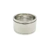 Ring Wide Blank Spinning Silver