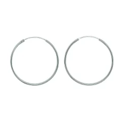 Rörcreoler runda 925 silver - 1,5 mm i flera storlekar
