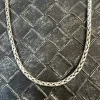 Rund Länk Oxiderat Silver - Halsband 4,5 mm