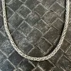 Rund Länk Oxiderat Silver - Halsband 4,5 mm