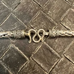 Rund Länk Oxiderat Silver - Halsband 4,5 mm