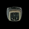 Signetring Anchor Oxiderat Silver