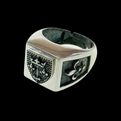 Signetring Cool Oxiderat Silver