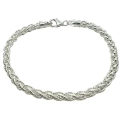 Spigalänk Armband Silver - 4 mm