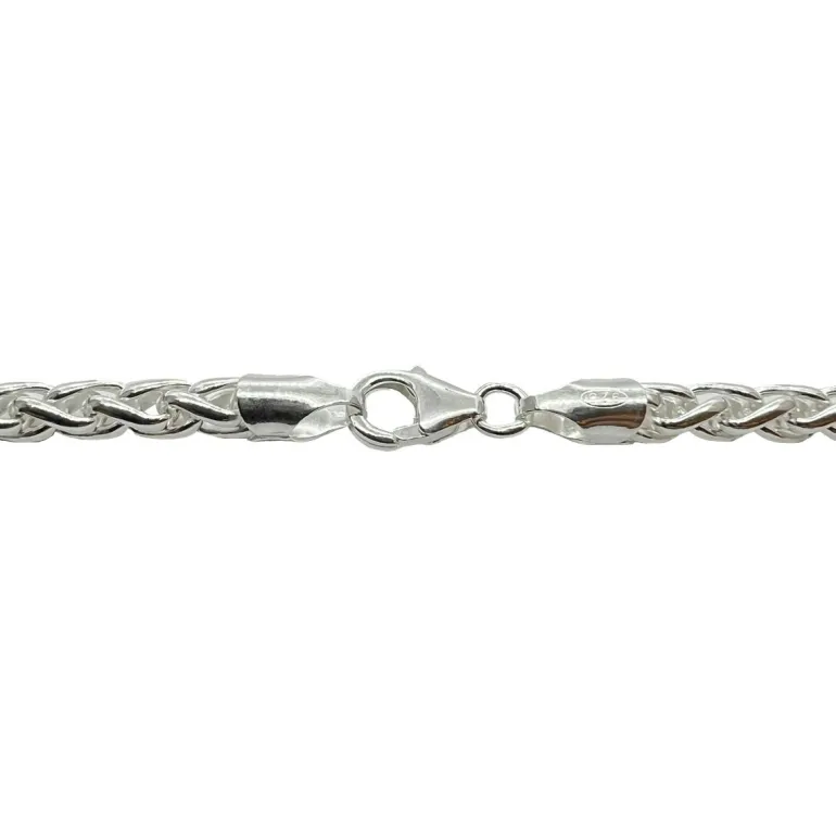 Spigalänk Armband Silver - 4 mm