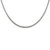 Spigalänk Halsband Rhodinerat Silver - 1,5 mm