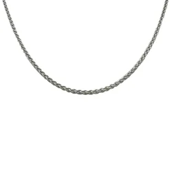 Spigalänk Halsband Rhodinerat Silver - 1,5 mm