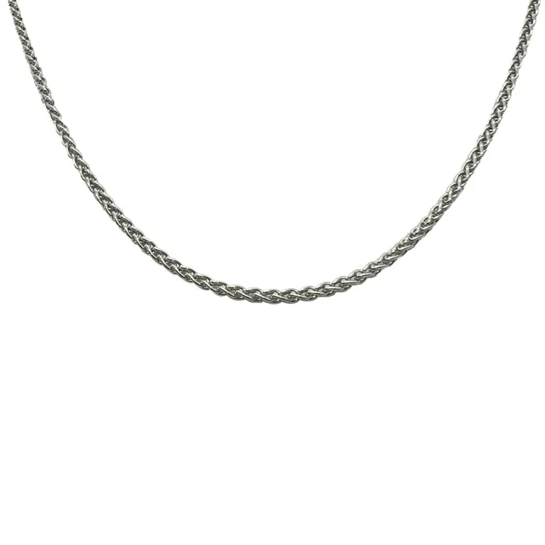 Spigalänk Halsband Rhodinerat Silver - 1,5 mm