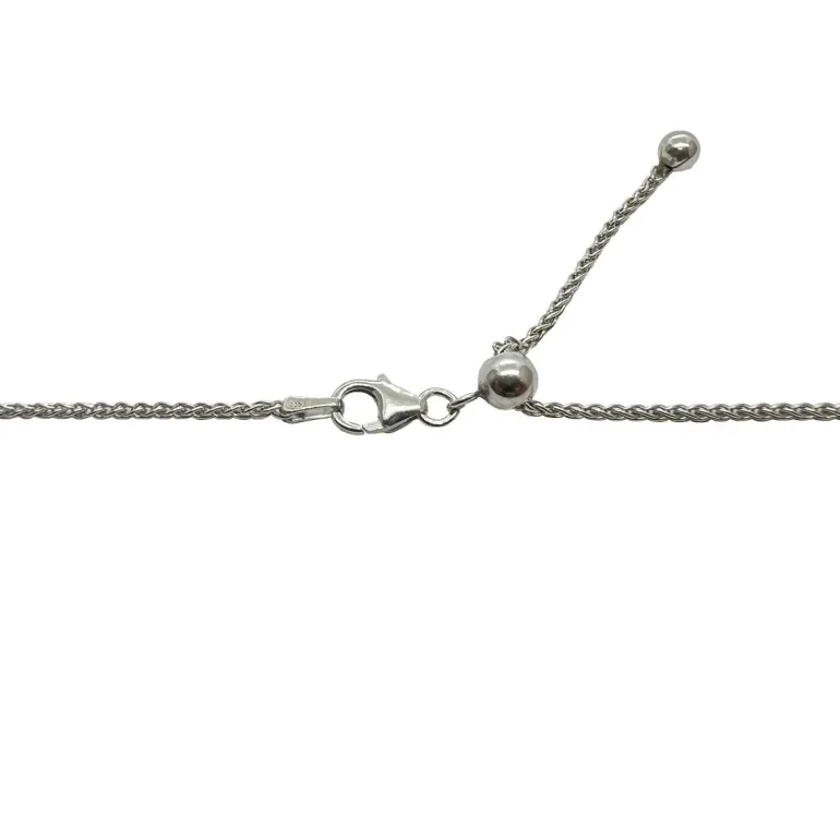 Spigalänk Halsband Rhodinerat Silver - 1,5 mm