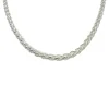 Spigalänk Halsband Silver - 4 mm