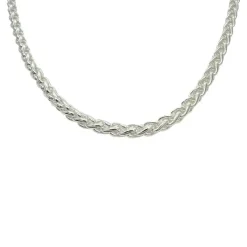 Spigalänk Halsband Silver - 4 mm