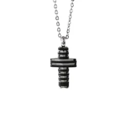 Stålhalsband Kors