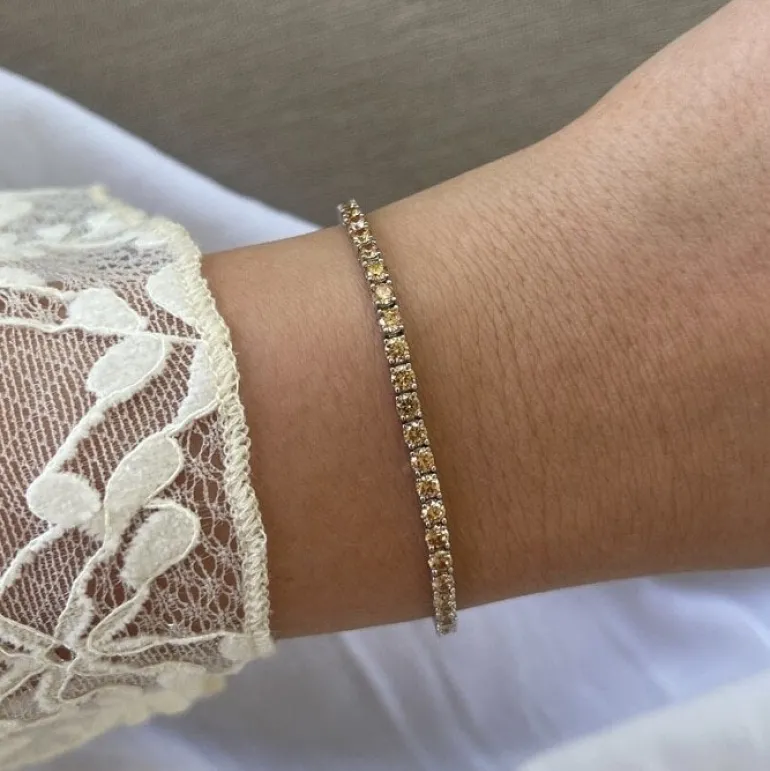 Tennisarmband Champagne Silver - 3 mm
