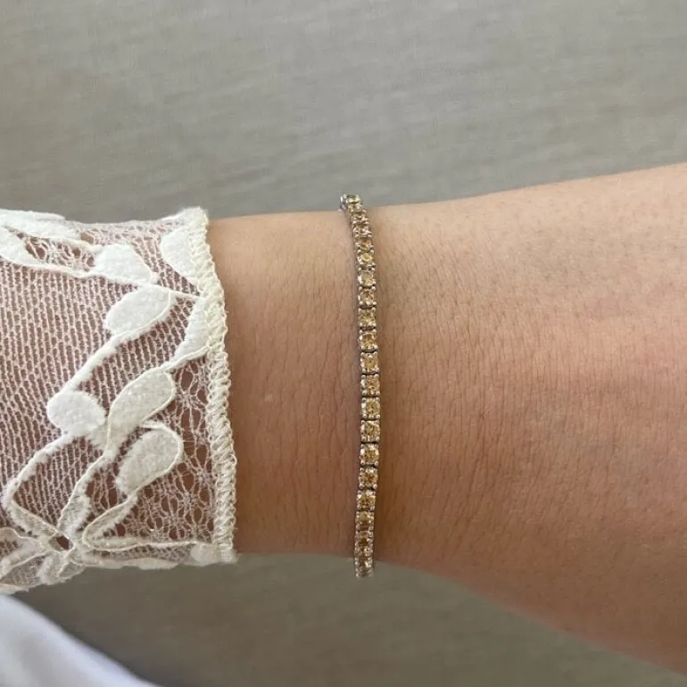Tennisarmband Champagne Silver - 3 mm