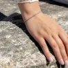 Tennisarmband Pink Silver - 2 mm