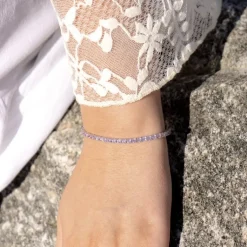 Tennisarmband Pink Silver - 3 mm