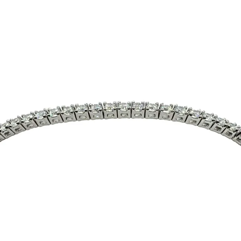 Tennisarmband White Silver - 2 mm