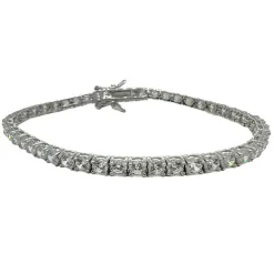 Tennisarmband White Silver - 3 mm
